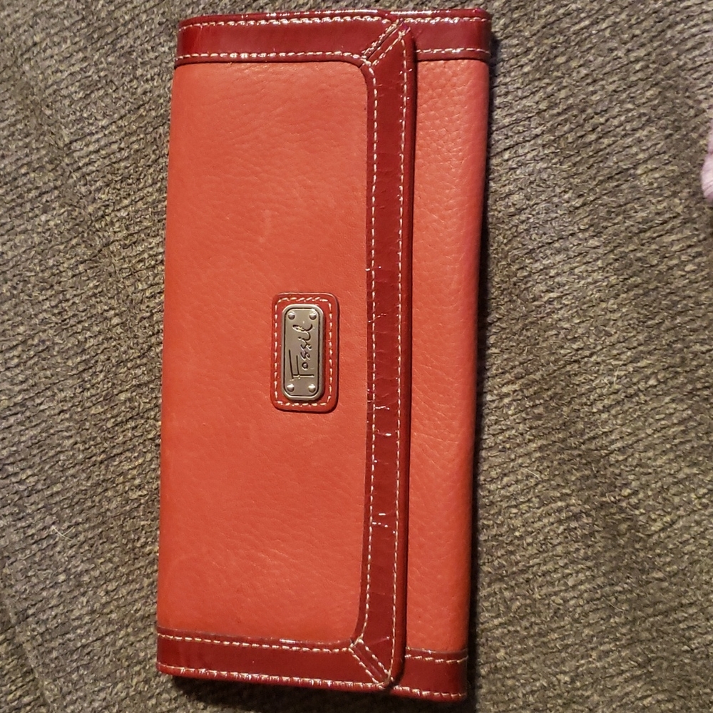 Fossil red women's wallet